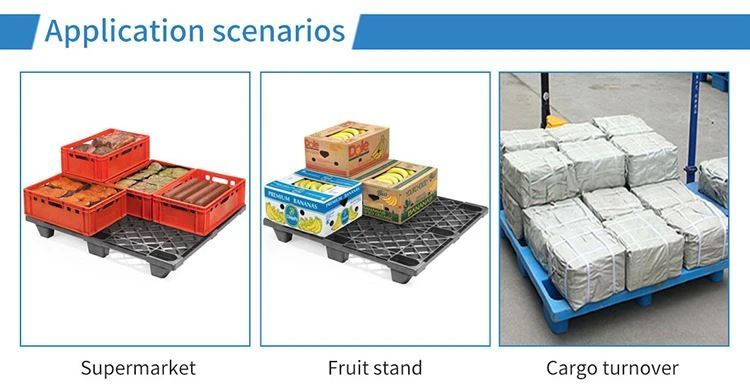 singe deck 1200x1200 Ground Use Plastic Pallet