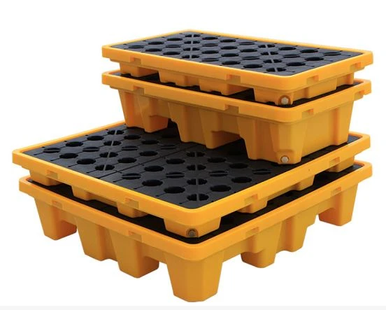 4 Hengeres HDPE kiömlést gátló raklap