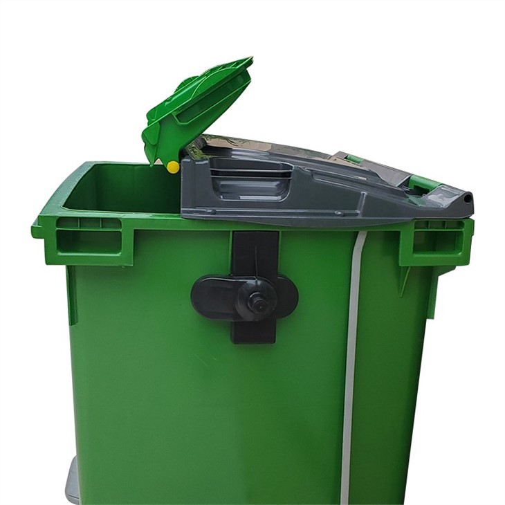 green color garbage Bin