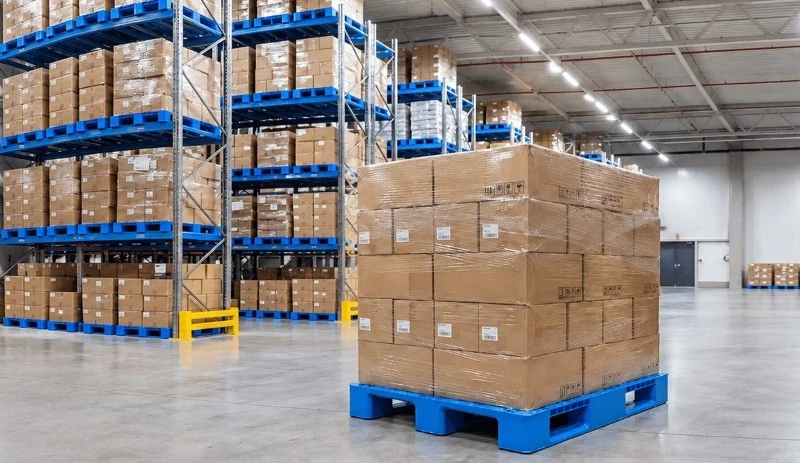 cardboard-boxes-on-plastic-pallets cardboard-boxes-on-plastic-pallets